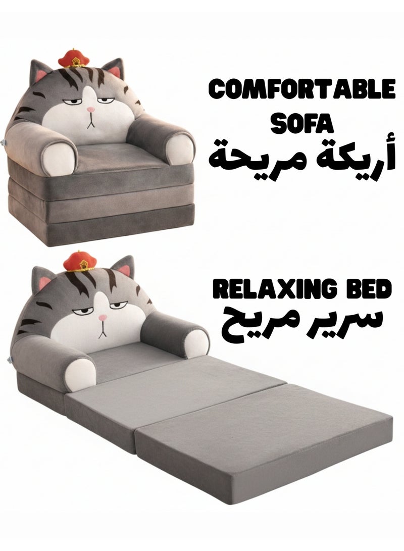 F.A.M.S Kids Sofa with High Density Foam, Convertible Children Couch for Sitting, Playing and Relaxing, Soft Indoor Kids Furniture - Image 2